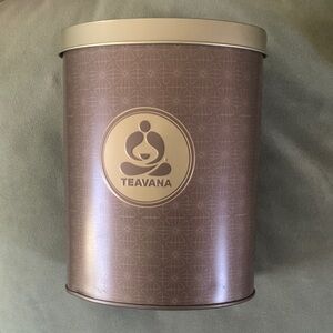 Teavana Brown and Tan Tea Storage Tin